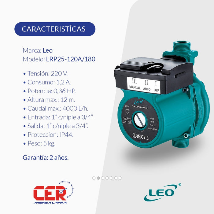 مضخة مياه بويلر بعدة سرعات 270 وط من LEO Al Ezdihar General Supplies Co