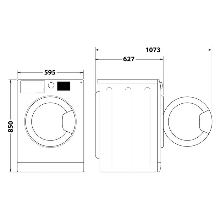 غسالة ملابس 8 ك 6 حساسات وتقنية فريش كير من ويرلبول Whirlpool