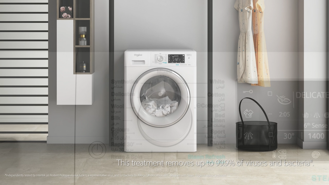 غسالة فل اتوماتك سعة 10 ك من ويرلبول Whirlpool