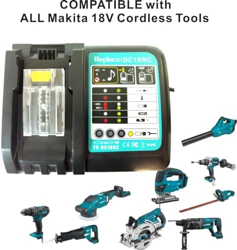 شاحن بطارية 18V حماية ضد الشحن الزائد DC18RC من ماكيتا MAKITA