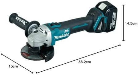 صاروخ زاوية DGA454RTJ شحن 18V بقطر 115ملم بدون فحمات من ماكيتا Makita