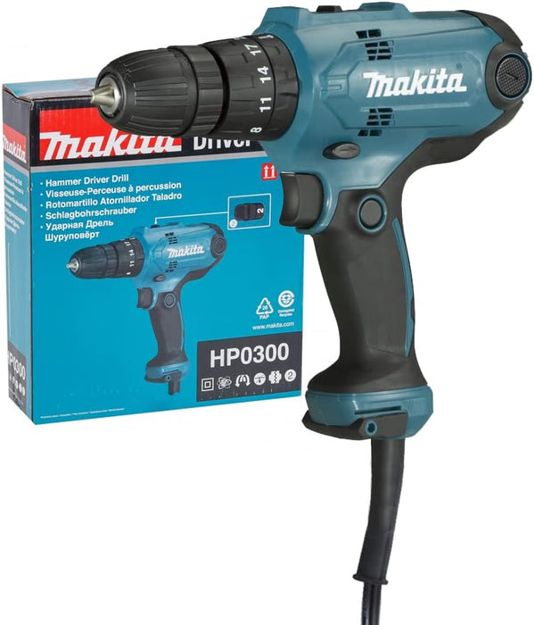 دريل كهرباء شاكوش 3/8"- 10ملم من HP0300 ماكيتا MAKITA