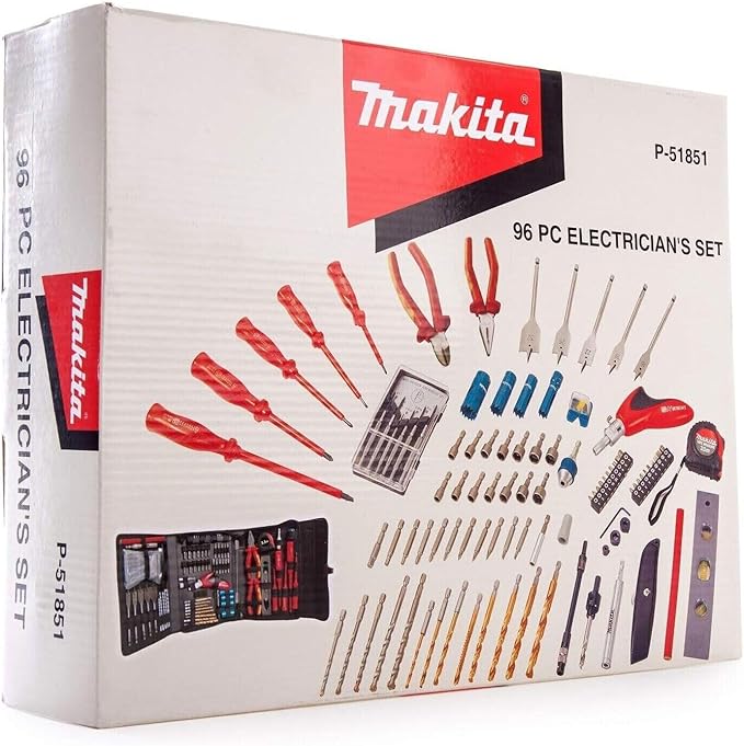 طقم أدوات كهربائي شامل 96 قطعة من ماكيتا Makita