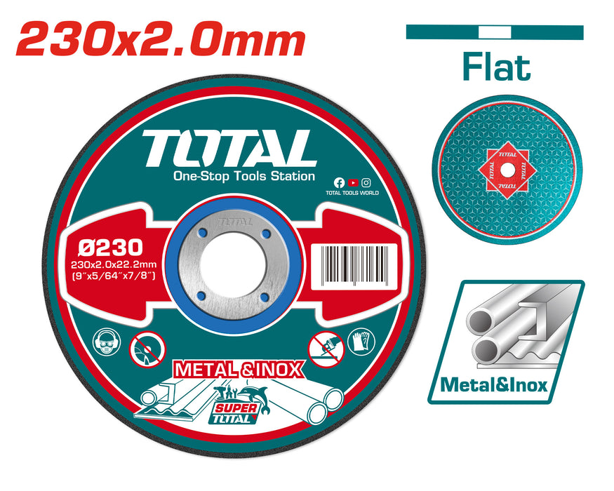 TOTAL Abrasive Metal Cutting Disc 230x2.0mm (TAC2202301)