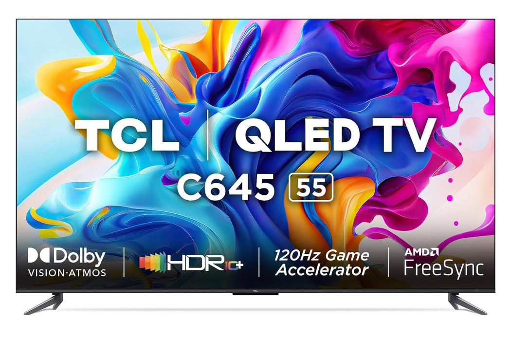 تلفزيون ذكي QLED 4K بحجم 55 انش من TCL