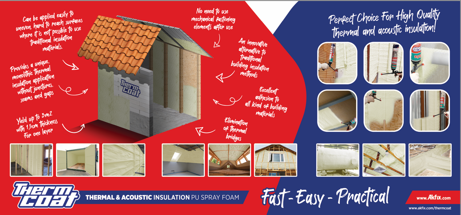 AKFIX sound and heat insulation spray foam from AKFIX 