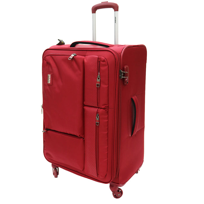 ARMN Leverage Set of 3 Luggage Bags - Red