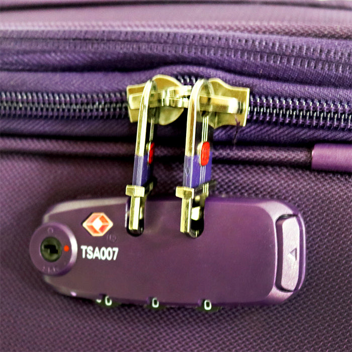 ARMN Leverage Set of 3 Luggage Bags - Purple