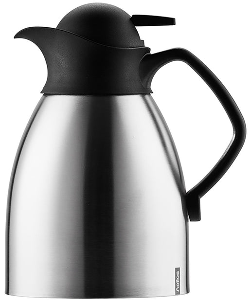 Helios brand Enduro Push 1L Vacuum Jug - Steel & Black