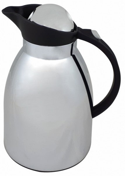 Helios Shiny 1L Thermos - Chrome and Black