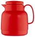 Helios brand Mondo 1L Vacuum Jug with Tea Strainer - Red