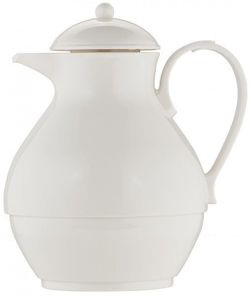 Helios brand Nostalgie 1L Vacuum Jug with Tea Strainer - White