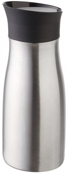 Helios brand Click N Drink 400ml Travel Mug - Steel & Gray