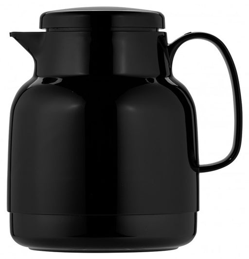 Helios brand Mondo 1L Vacuum Jug with Tea Strainer - Black