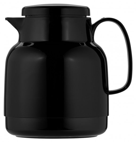 Helios brand Mondo 1L Vacuum Jug with Tea Strainer - Black