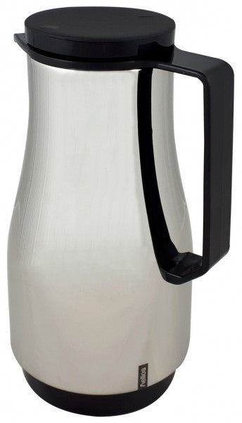 Helios Champion 1L Thermos - Steel and Black