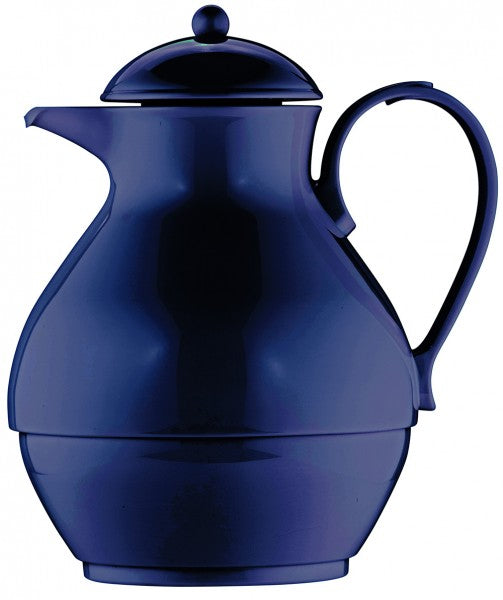 Helios brand Nostalgie 1L Vacuum Jug with Tea Strainer - Dark Blue