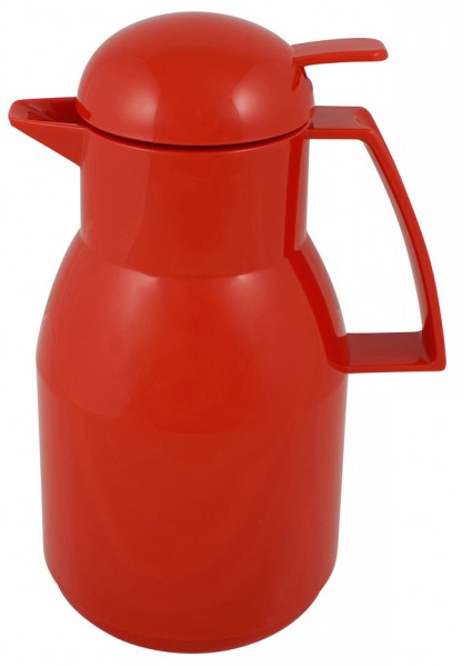 Helios Top Push 1L Thermos - Red