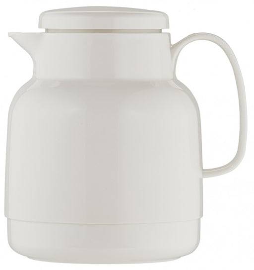 Helios brand Mondo 1L Vacuum Jug with Tea Strainer - White