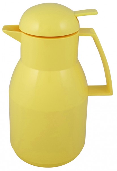 Helios Top Push 1L Thermos - Yellow