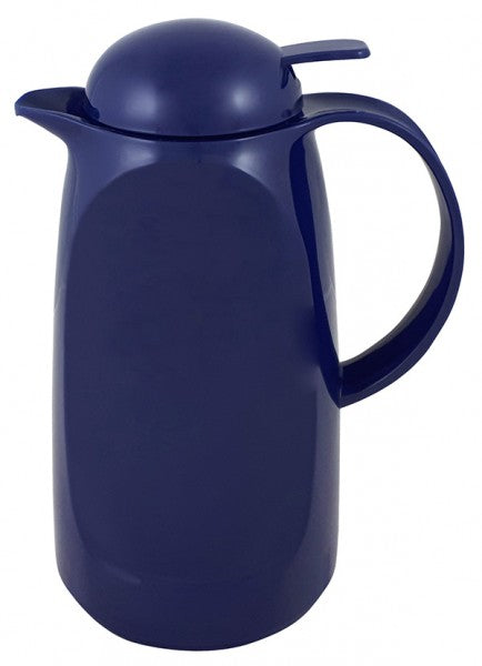 Helios Relax-Push 1L Thermos - Dark Blue