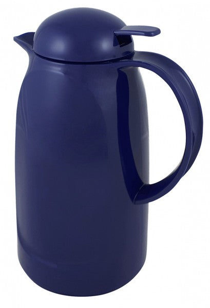 Helios Relax-Push 1L Thermos - Dark Blue