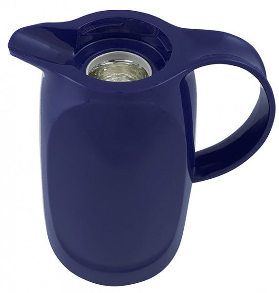 Helios Relax-Push 1L Thermos - Dark Blue