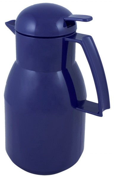 Helios Top Push 1L Thermos - Dark Blue