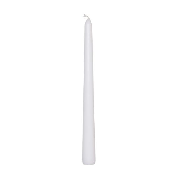 Price's Set of 10 Dinner Candles - White