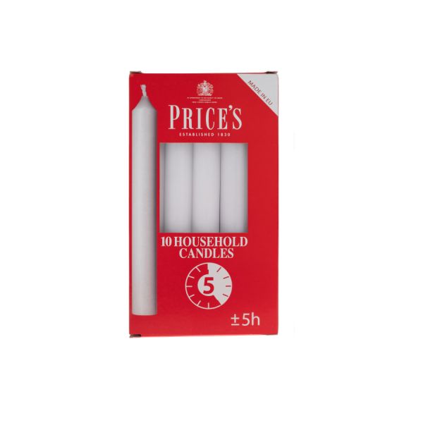 Price's 10-Piece Home Candle Set - White