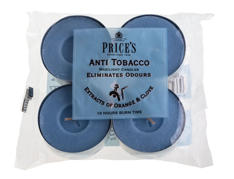 Price's brand Anti-Tobacco 4-Piece Tealight Set