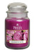 Price's brand Large Candle Jar with Lid - Damson Rose