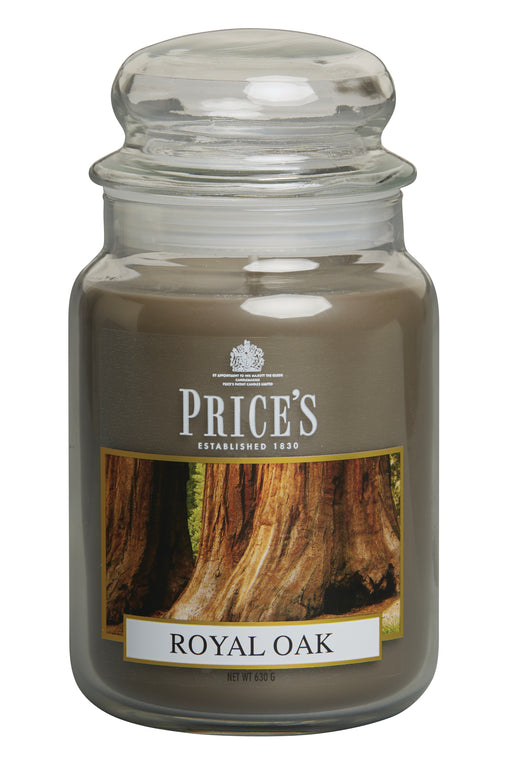 Price's brand Large Candle Jar with Lid - Royal Oak