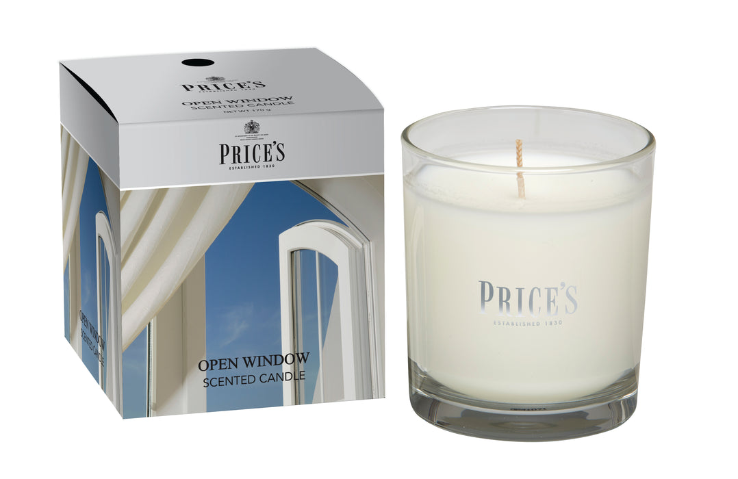 Price's brand Candle Jar - Open Window