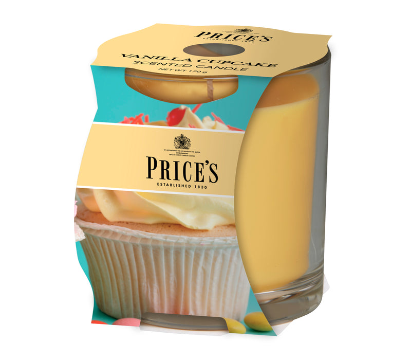 Price's brand Candle Cluster - Vanilla Cupcake