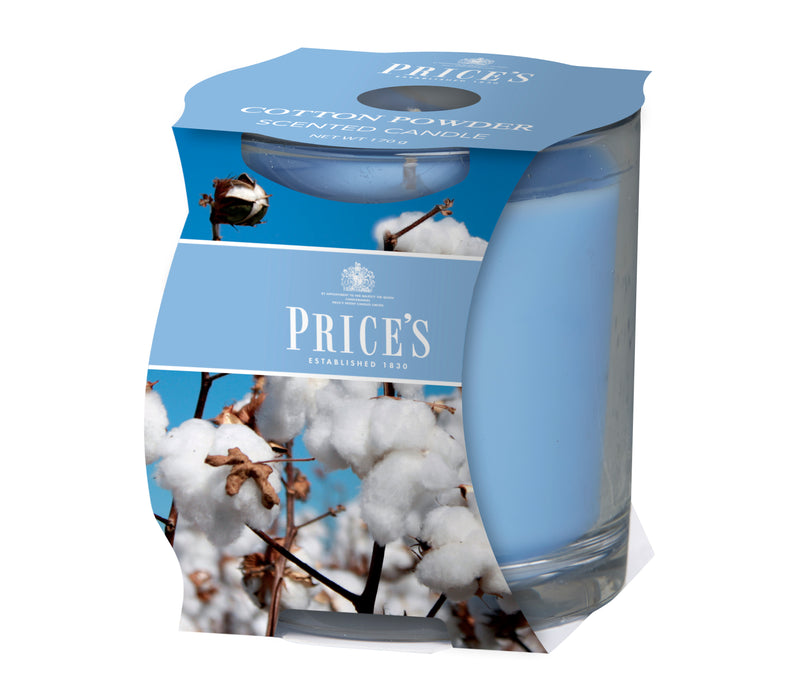 Price's brand Candle Cluster - Cotton Powder