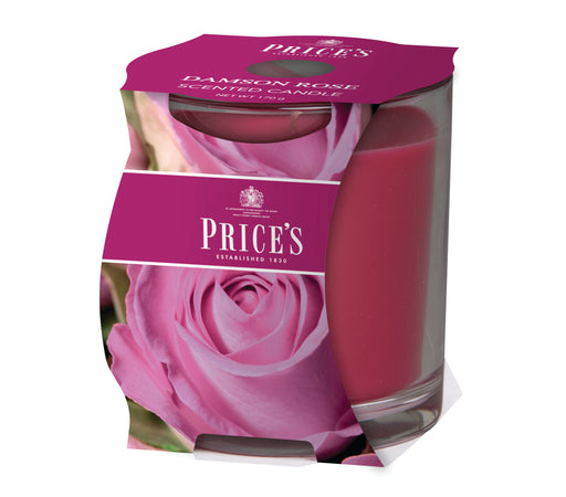 Price's brand Candle Cluster - Damson Rose