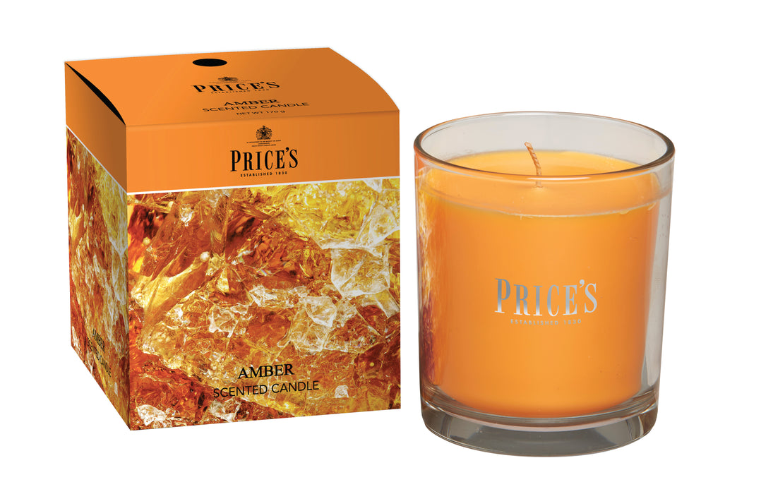 Price's brand Candle Jar - Amber