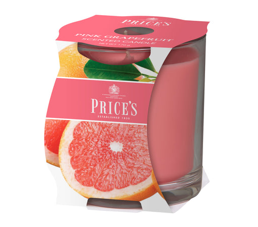 Price's brand Candle Cluster - Pink Grafruit