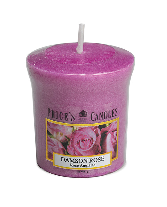 Price's brand Votive Candle - Damson Rose