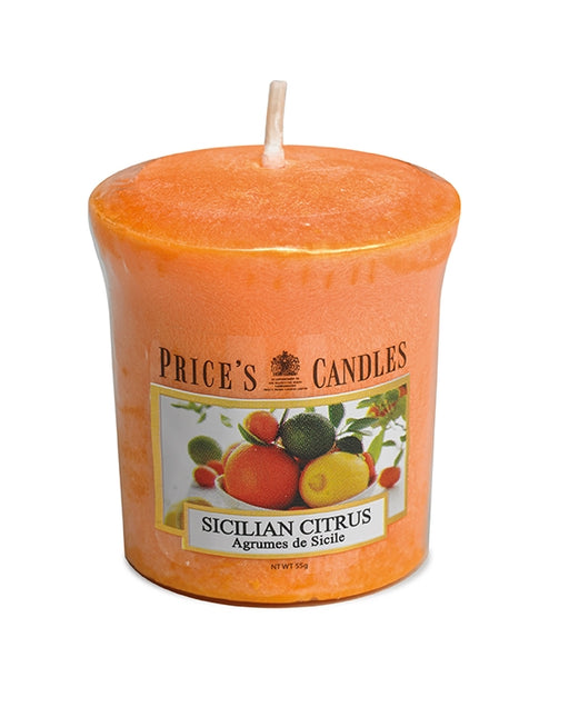 Price's brand Votive Candle - Sicilian Citrus