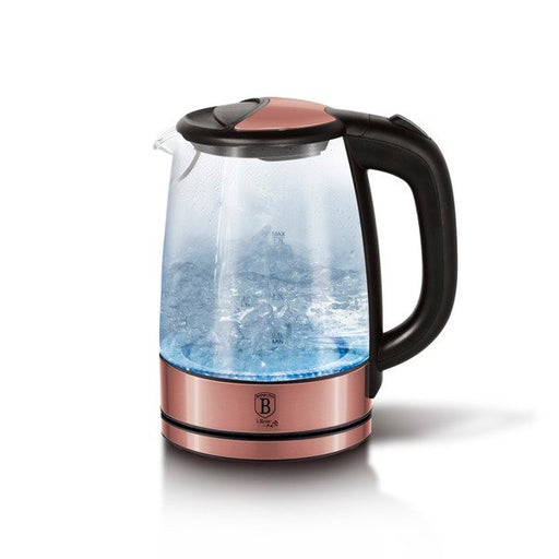 Berlinger Haus brand Rose Electric Glass Kettle - 1.7L