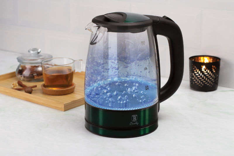 Berlinger Haus brand 1.7L Electric Glass Kettle - Emerald