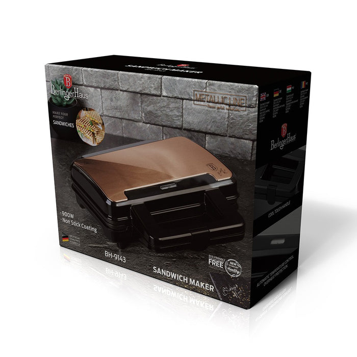 Berlinger Haus Sandwich Maker - Black-Rose