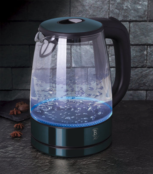 Berlinger Haus brand 1.7L Electric Glass Kettle - Aquamarine