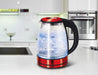 Berlinger Haus brand 1.7L Electric Glass Kettle - Burgundy