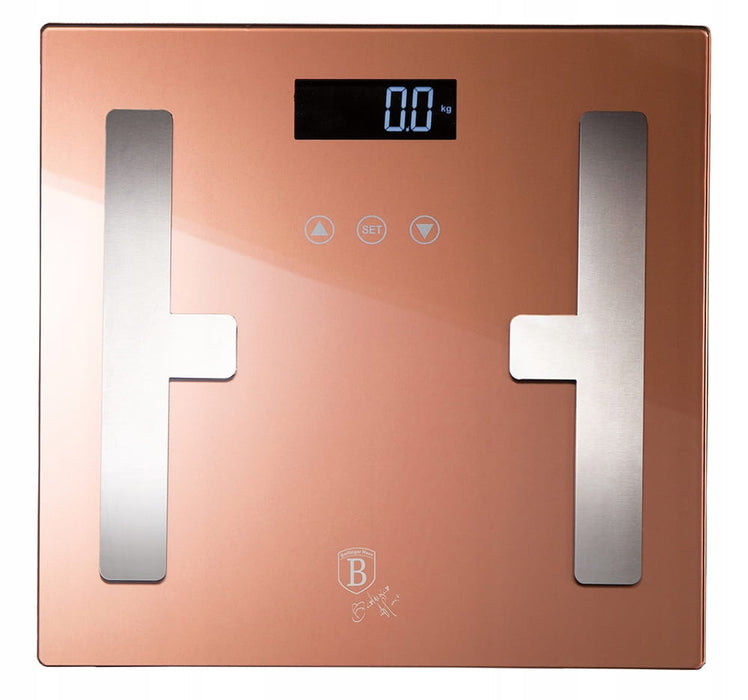 Berlinger Haus Weight and Fat Scale - Rose-Gold