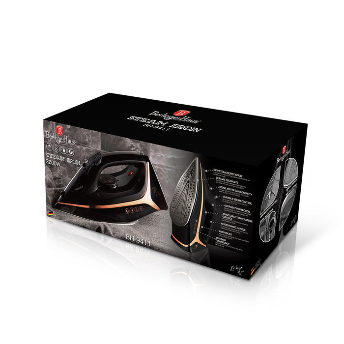 Berlinger Haus 2200W Iron - Black-Rose