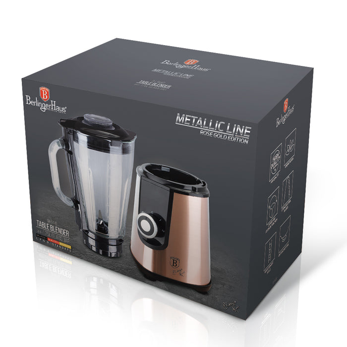 Berlinger Haus 1.75L Glass Blender - Rose-Gold