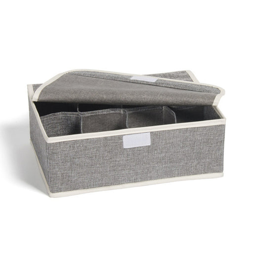 ARMN brand TidyFold 8-Compartment Box Organizer - Gray